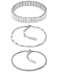 Calvin Klein 3-Pc. Set Stacked Bracelets