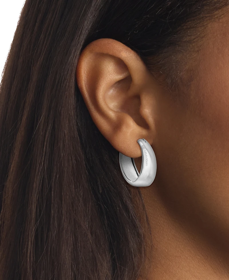 Calvin Klein Small Modern Purity Hoop Earrings, 0.97"