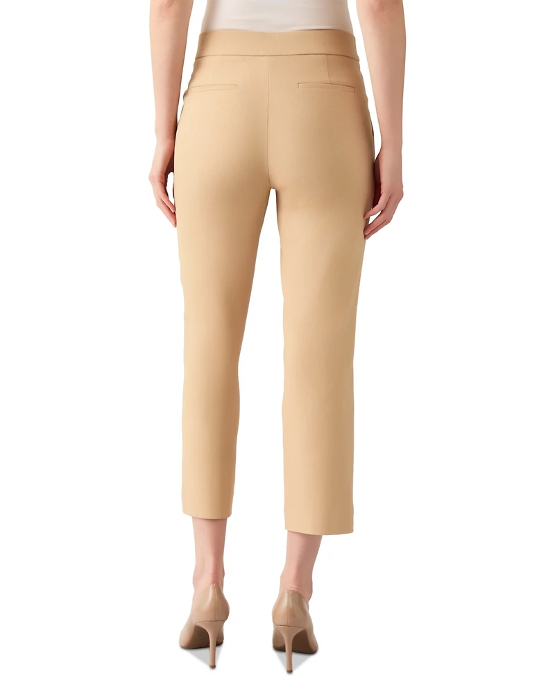 Kasper Women's Stretch Twill Pull-On Cropped Pants, Regular & Petite Sizes