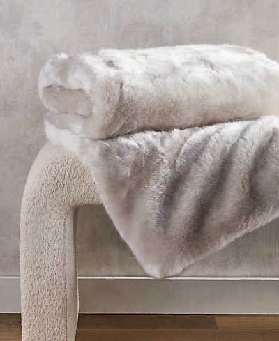 Hotel Collection Lynx Faux Fur Throw, 50" x 60", Exclusively at Macy's