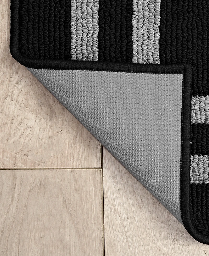 Jean Pierre New York Double Line Border Tufted Runner Rug