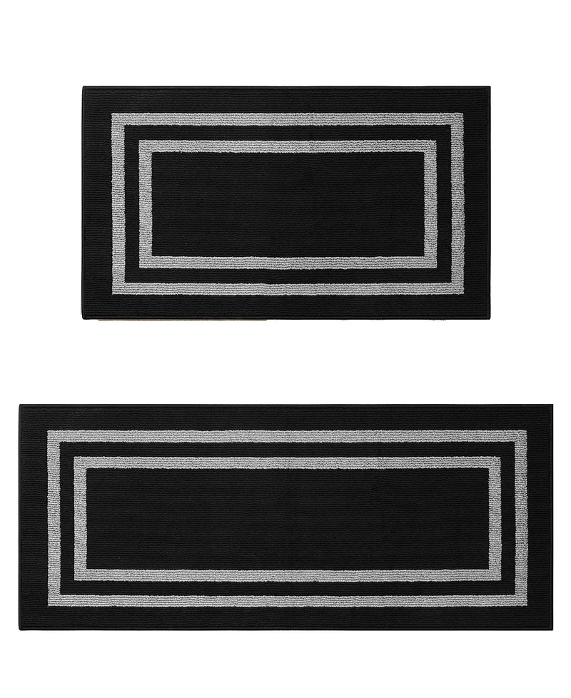 Jean Pierre New York Double Line Border Tufted 2-Pc. Runner Rug Set