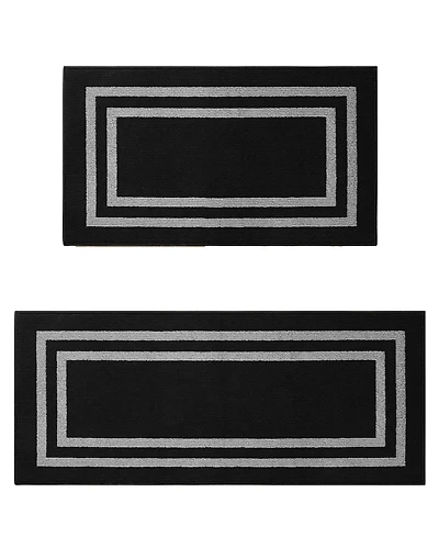 Jean Pierre New York Double Line Border Tufted 2-Pc. Runner Rug Set