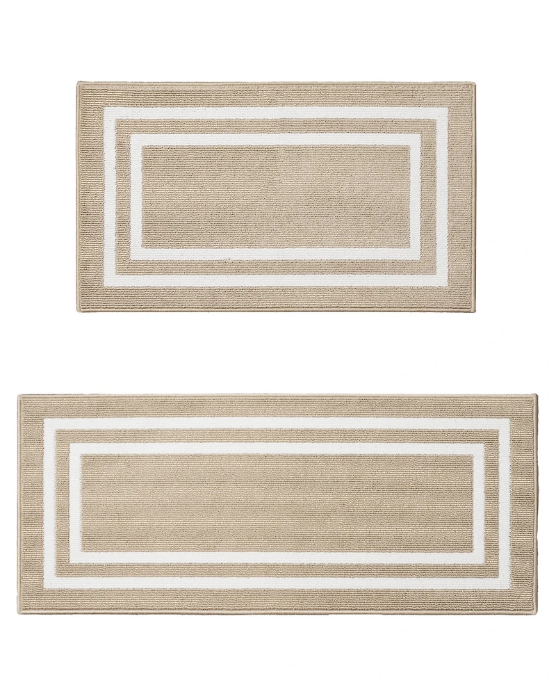 Jean Pierre New York Double Line Border Tufted 2-Pc. Runner Rug Set