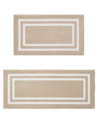 Jean Pierre New York Double Line Border Tufted Runner Rug