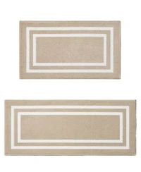 Jean Pierre New York Double Line Border Tufted Runner Rug