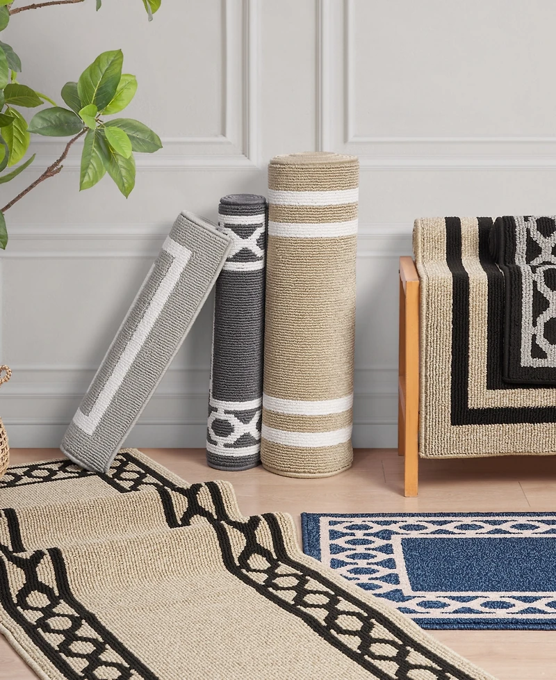 Jean Pierre New York Christine Trellis Border Tufted 2-Pc. Runner Set