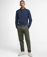 Barbour Men's Tailored Fit Premium Corpatch Long Sleeve Polo Shirt