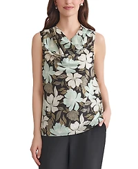 Kasper Women's Cowlneck Sleeveless Top