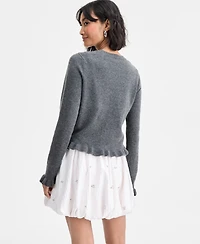 On 34th Women's Ruffle-Hem Cardigan, Macy's Exclusive