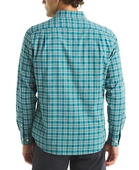 Nautica Men's Long Sleeve Plaid Button-Down Shirt