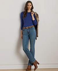 Lauren Ralph Women's Cotton-Blend Sweater