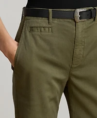 Lauren Ralph Women's Stretch Cotton Chino Flare Pants