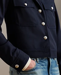 Lauren Ralph Women's Cropped Wool-Blend Twill Jacket
