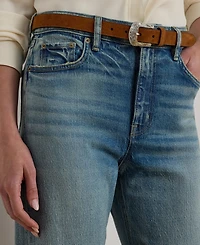 Lauren Ralph Women's High-Rise Wide-Leg Jeans