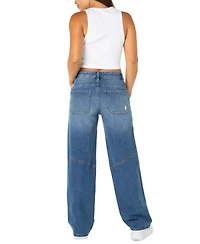 Celebrity Pink Juniors' Slouchy Skater Wide-Leg Jeans