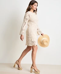 Women's Lace Shift Mini Dress, Macy's Exclusive - On 34th | Alix Friedberg Capsule Collection