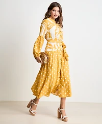 Women's Tie-Waist Maxi Dress, Macy's Exclusive - On 34th | Alix Friedberg Capsule Collection