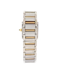 Pre-Owned Cartier Tank Francaise Quartz Watch in Stainless Steel and Gold 20mm