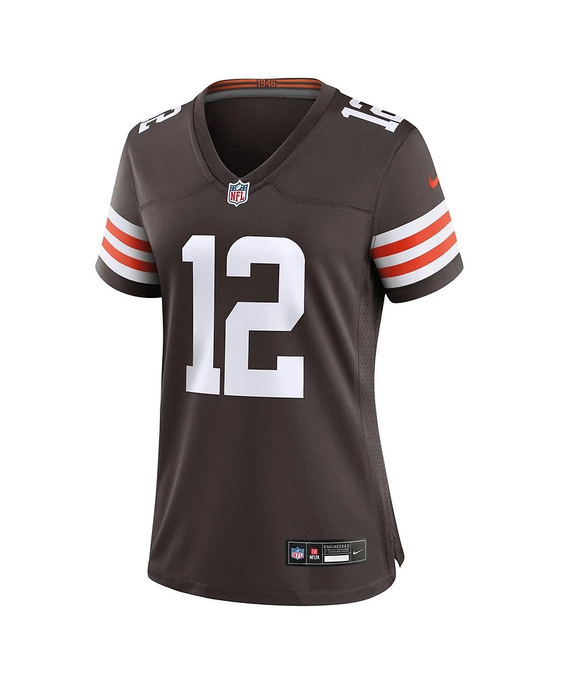 Nike Women's Shedeur Sanders Brown Cleveland Browns 2025 Nfl Draft Game Jersey