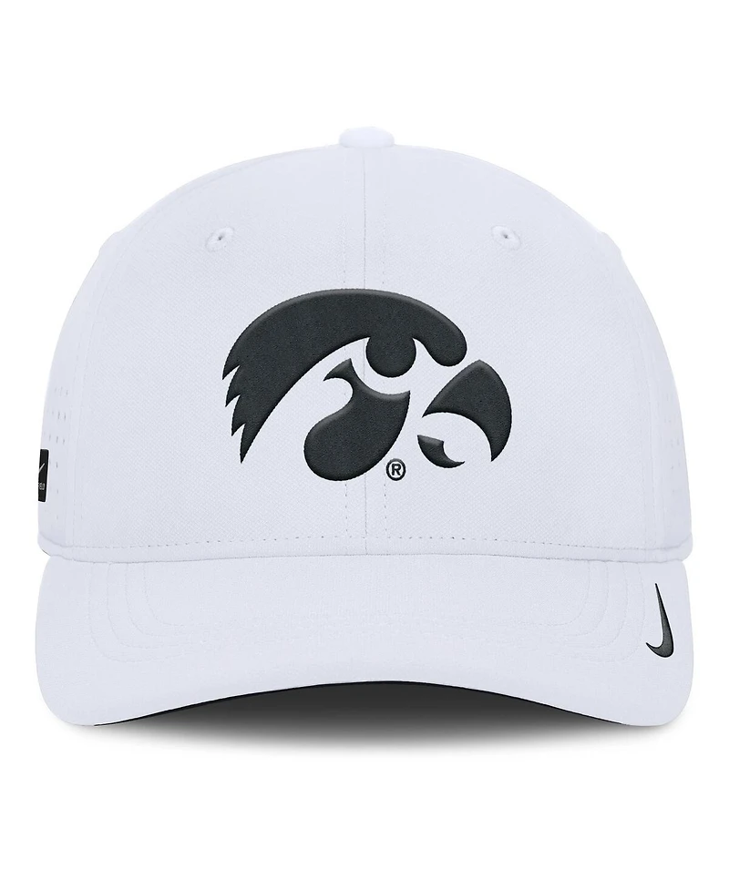 Nike Men's White Iowa Hawkeyes 2025 On-Field Gameday Performance Flex Hat