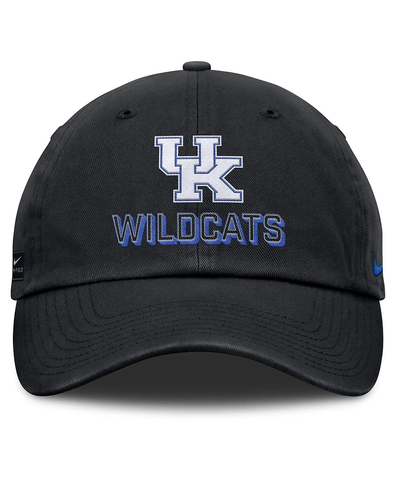 Nike Men's Black Kentucky Wildcats 2025 On-Field Club Adjustable Hat