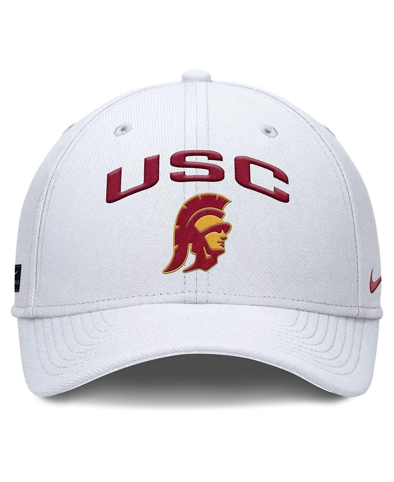 Nike Men's White Usc Trojans 2025 On-Field Rise Performance Flex Hat