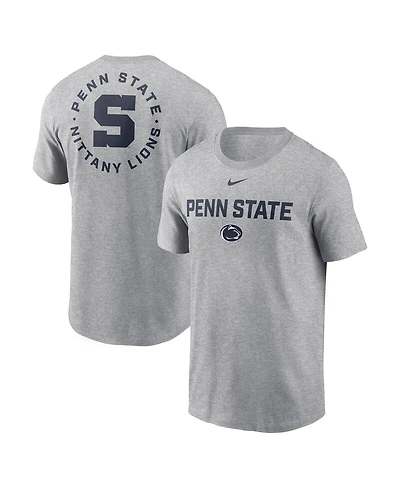 Nike Men's Heather Gray Penn State Nittany Lions Campus 2-Hit T-Shirt