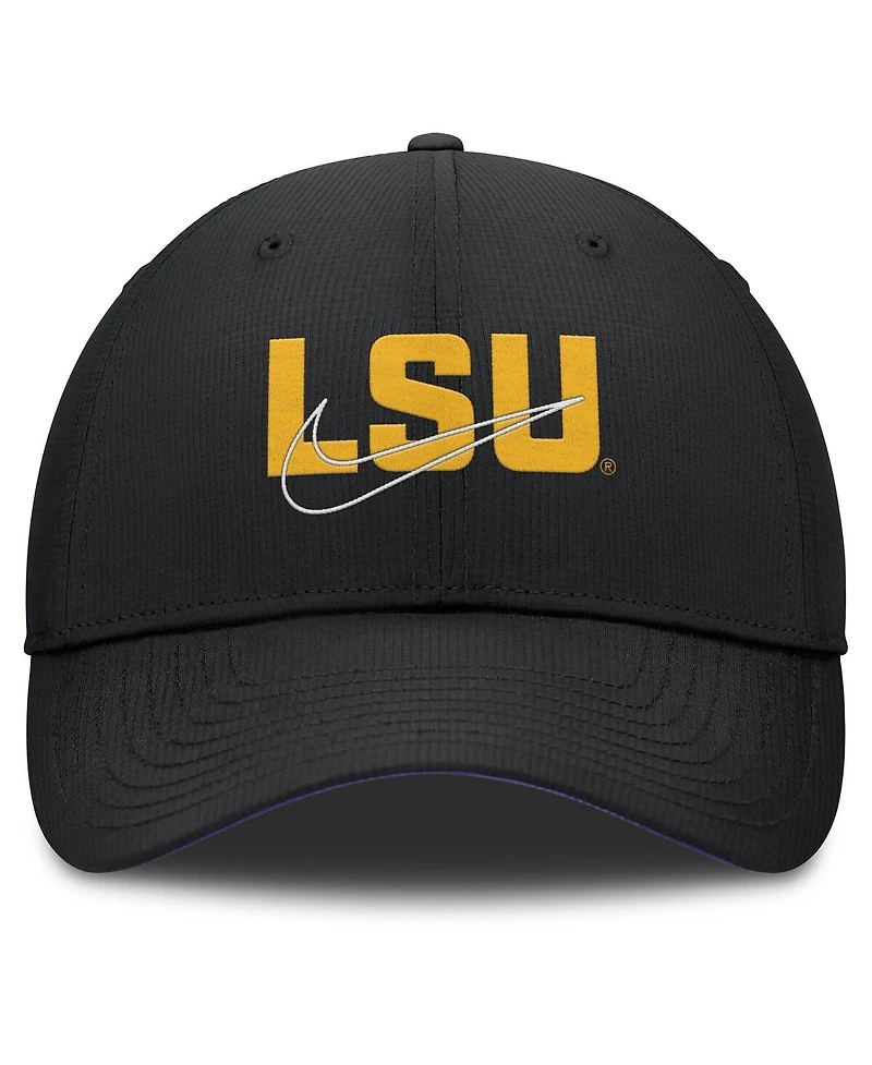 Nike Men's Black Lsu Tigers Club Prep Performance Adjustable Hat