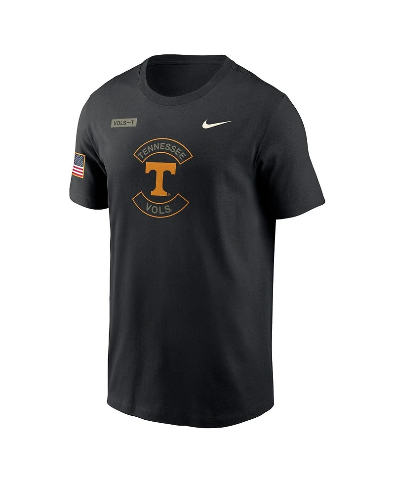 Nike Men's Black Tennessee Volunteers 2025 Military Appreciation Performance T-Shirt