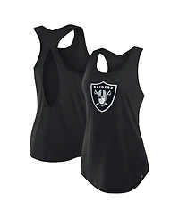 Fanatics Women's Black Las Vegas Raiders Iron Fan Tank Top