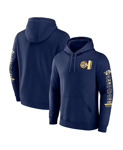 Fanatics Men's Navy Nashville Predators Revolution Pullover Hoodie