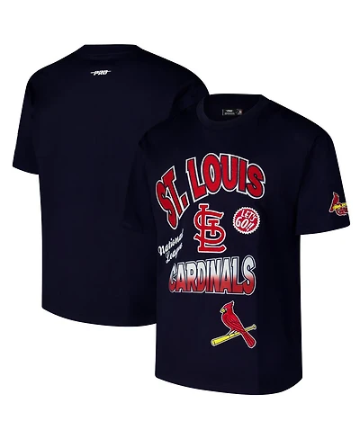 Pro Standard Men's Navy St. Louis Cardinals Turn It Up Dropped Shoulder T-Shirt