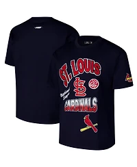 Pro Standard Men's Navy St. Louis Cardinals Turn It Up Dropped Shoulder T-Shirt