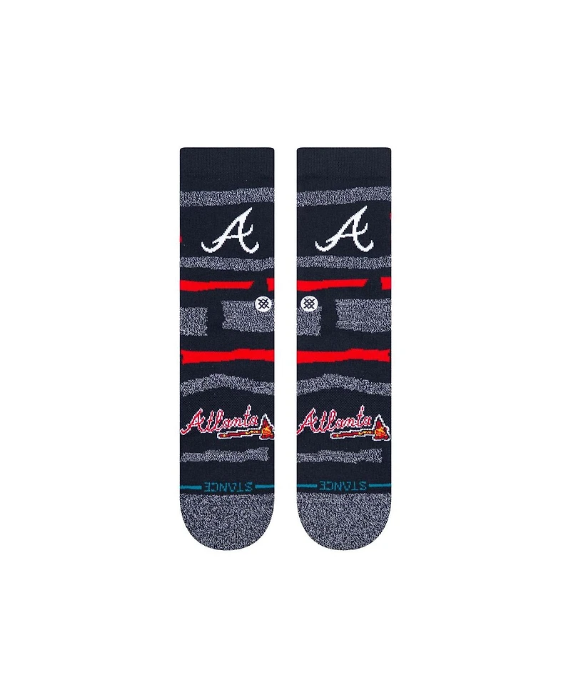 Stance Men's and Women's Atlanta Braves Squeeze Tri-Blend Knit Crew Socks