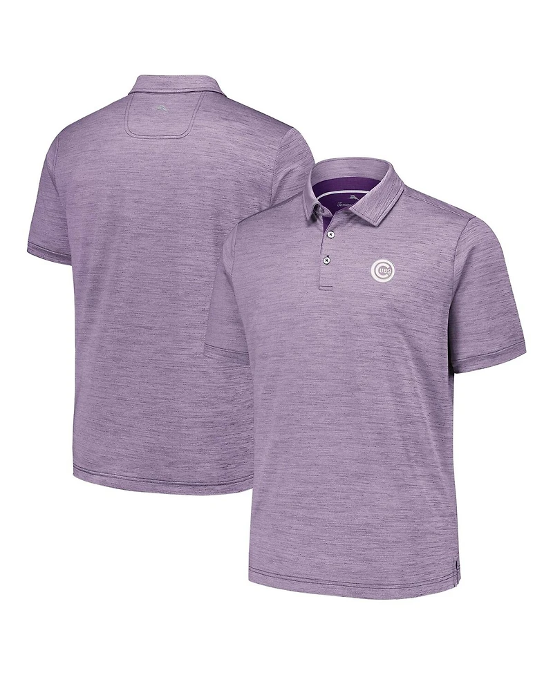Tommy Bahama Men's Purple Chicago Cubs Sport San Raphael Island Zone Polo Shirt