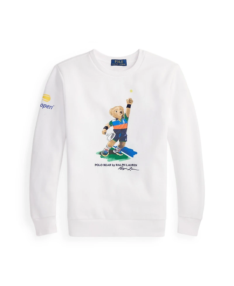 Polo Ralph Lauren Big Boys Us Open Bear Fleece Sweatshirt
