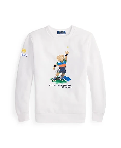 Polo Ralph Lauren Big Boys Us Open Bear Fleece Sweatshirt
