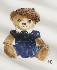 Polo Ralph Lauren Baby Girls Bear Fleece Coverall