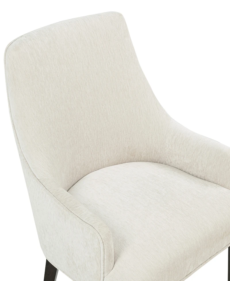 Manhattan Comfort Beever Chenille Upholstered Dining Armchair