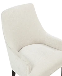Manhattan Comfort Beever Chenille Upholstered Dining Armchair