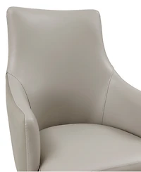 Manhattan Comfort Connie Leatherette Upholstered Dining Armchair