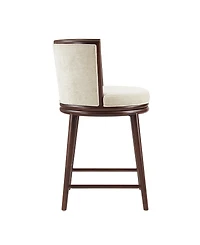 Manhattan Comfort Evalyn 37.6" Upholstered Counter Stool