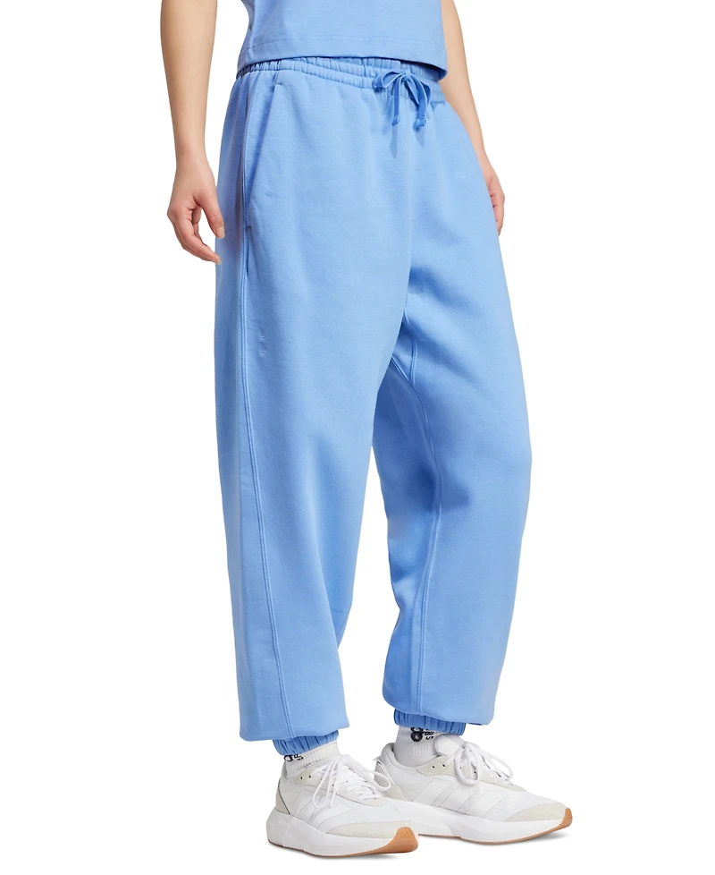 adidas Women's All Szn Fleece Elastic Waistband Pants