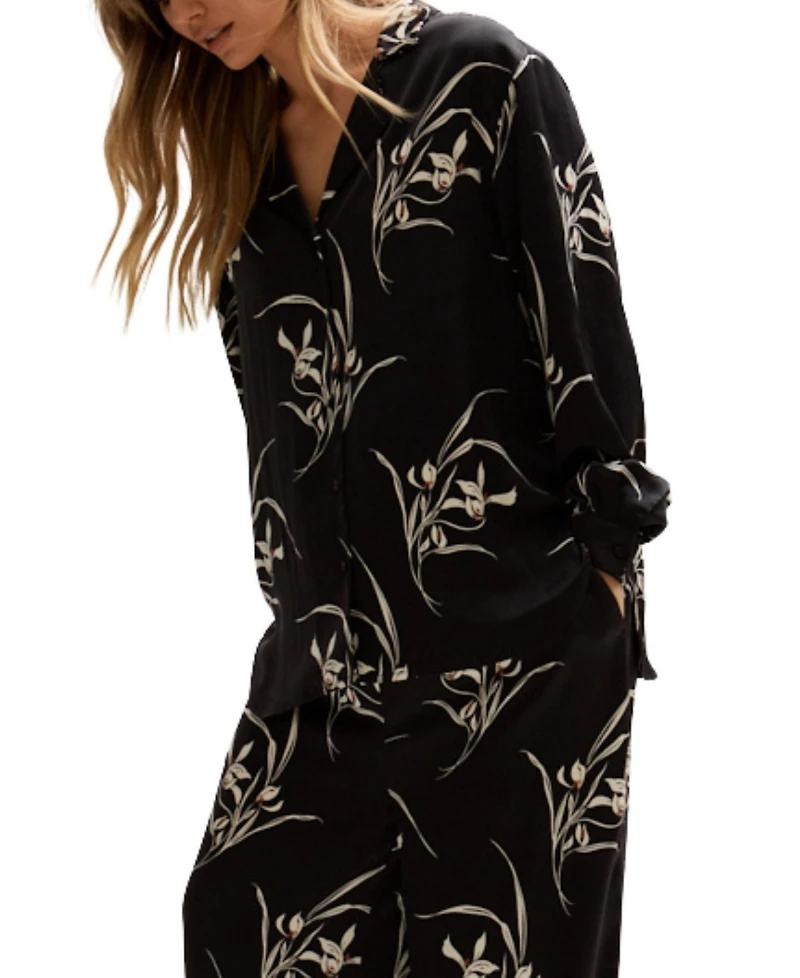 Lily and Lionel London Women's Lillibet Large Floral Print Shirt