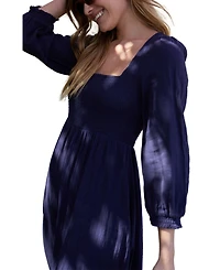 Lily and Lionel London Women's Pippa Shirred Bodice Maxi Dress