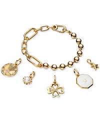 Pandora Me 14k Gold-Plated Bead and Link Bracelet