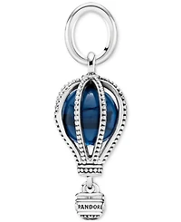 Pandora Sterling Silver and Blue Crystal Air Balloon Dangle Charm