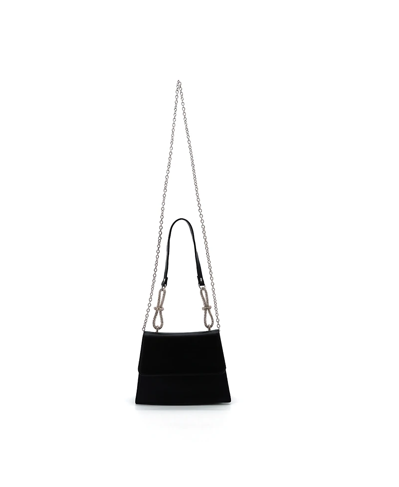 Like Dreams Bria Rhinestone Handle Shoulder Bag