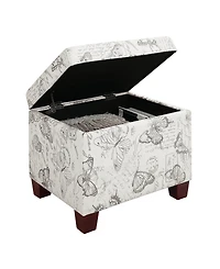 Convenience Concepts 21.75" Canvas Fabric Madison Storage Ottoman